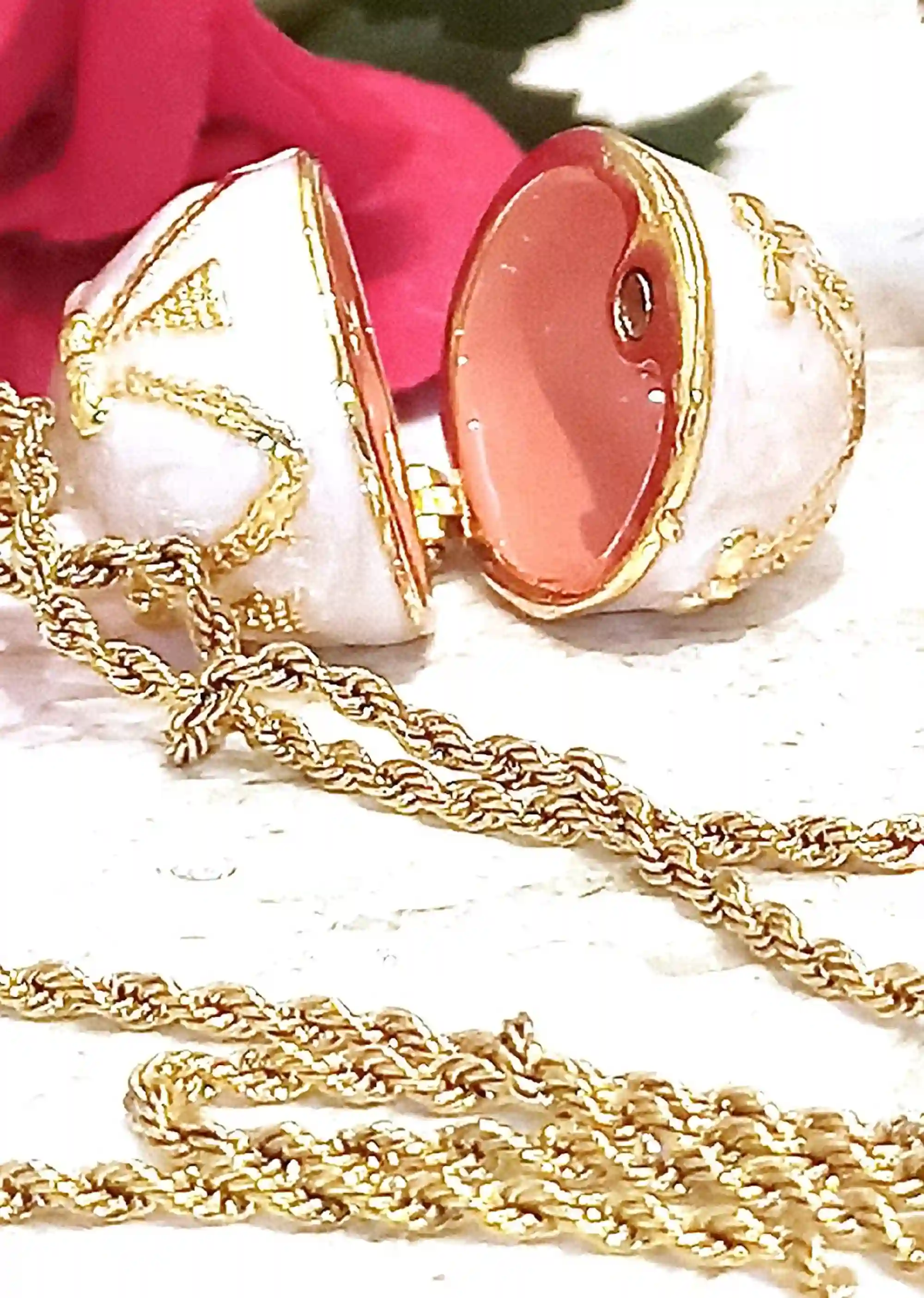 Designer Faberge-Style Egg Necklace Pendant Faberge Egg style Enamel egg Faberge Eggs Pendant + Bracelet Austrian Crystal 24k Christmas Mom gift 