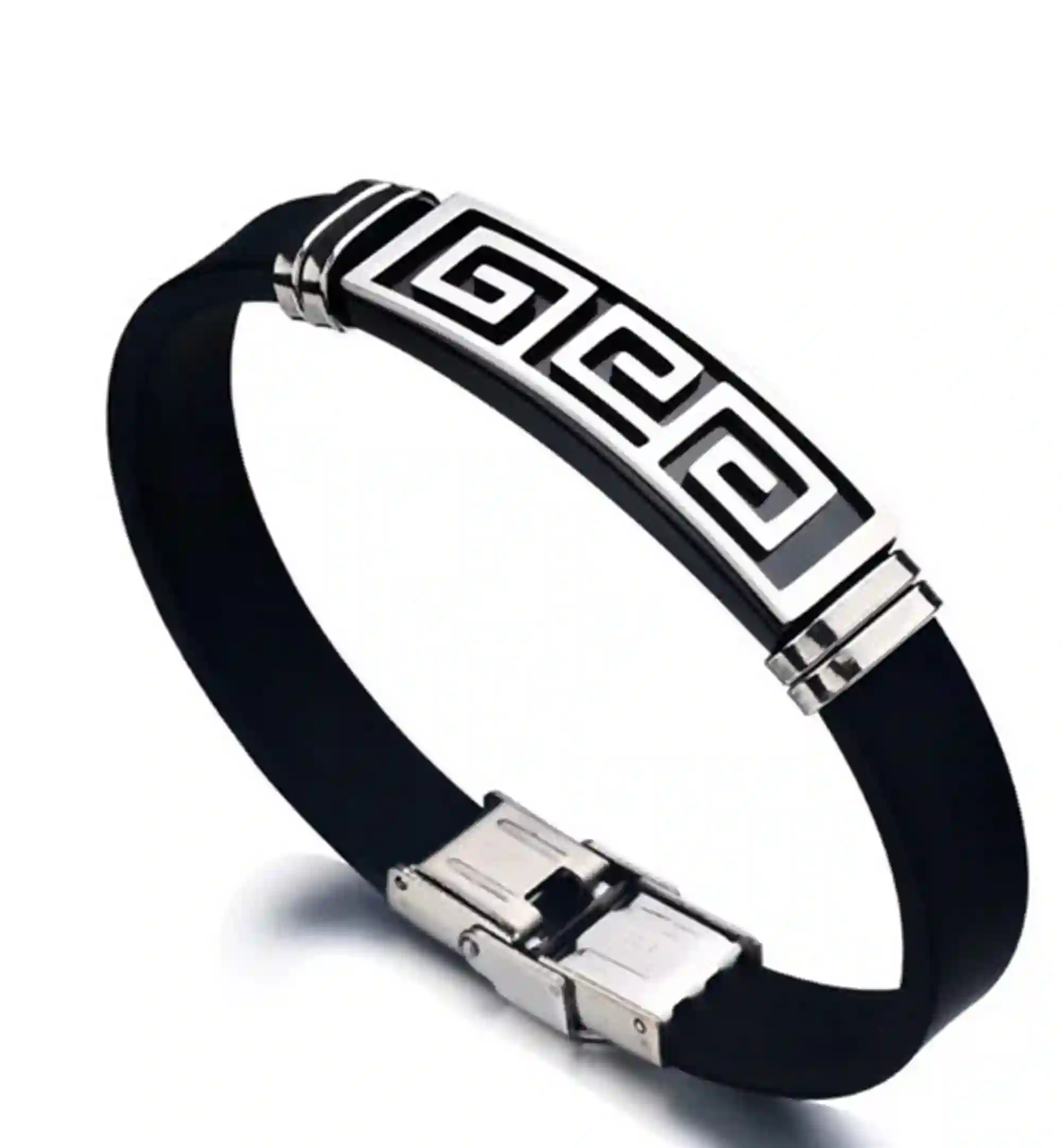 Designer Jewelry Men Bracelet Greek Key Bracelet Meander Bracelet Greek Jewellery Ancient Greece Handmade Eternity Bracelet 18k GOLD Silver 