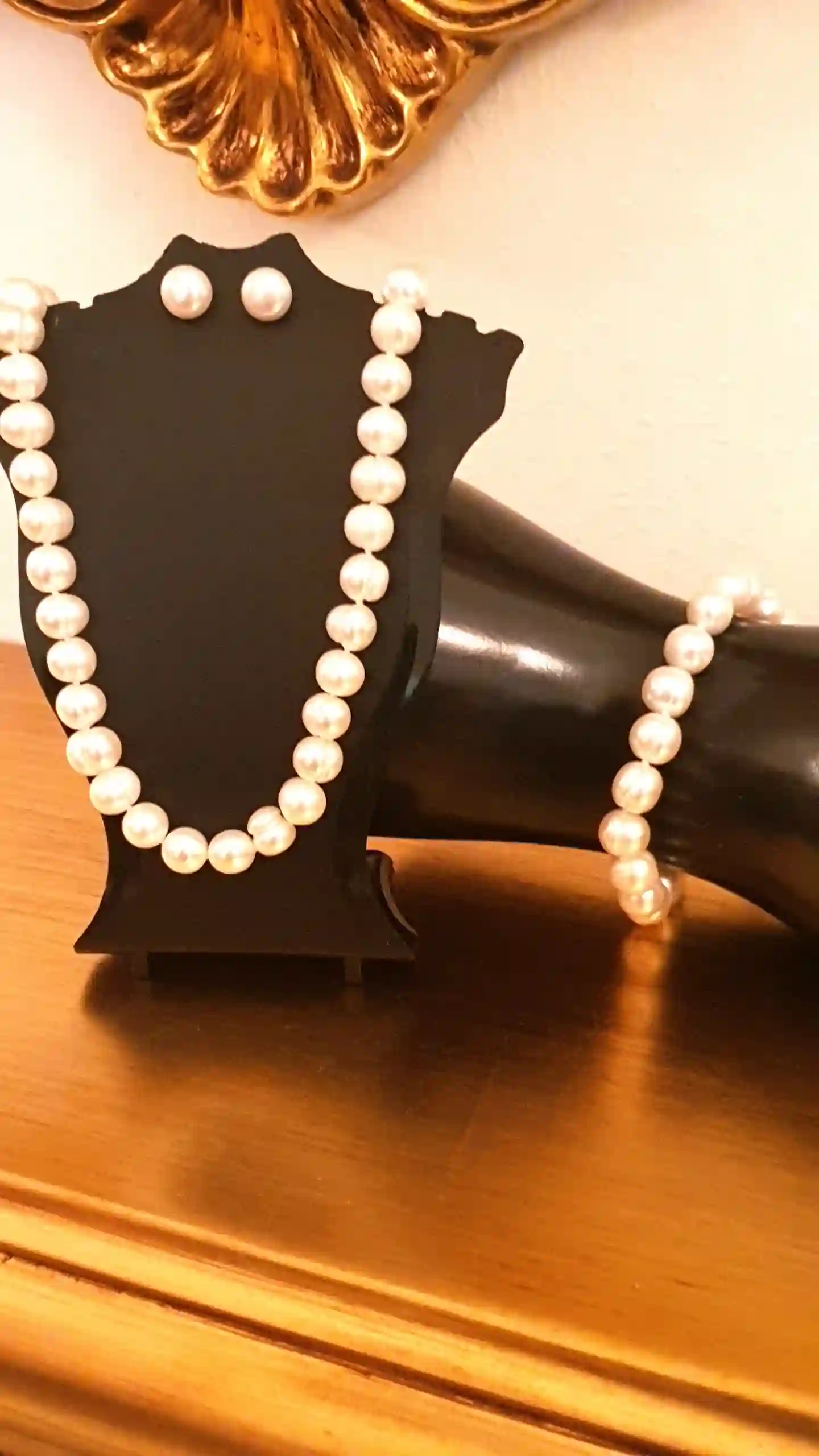 Pearl Jewelry sets for bride/Freshwater Pearl Necklace Earrings bracelet Gift for women/Silver Pearl Jewelry set Pearl mother of the bride 
