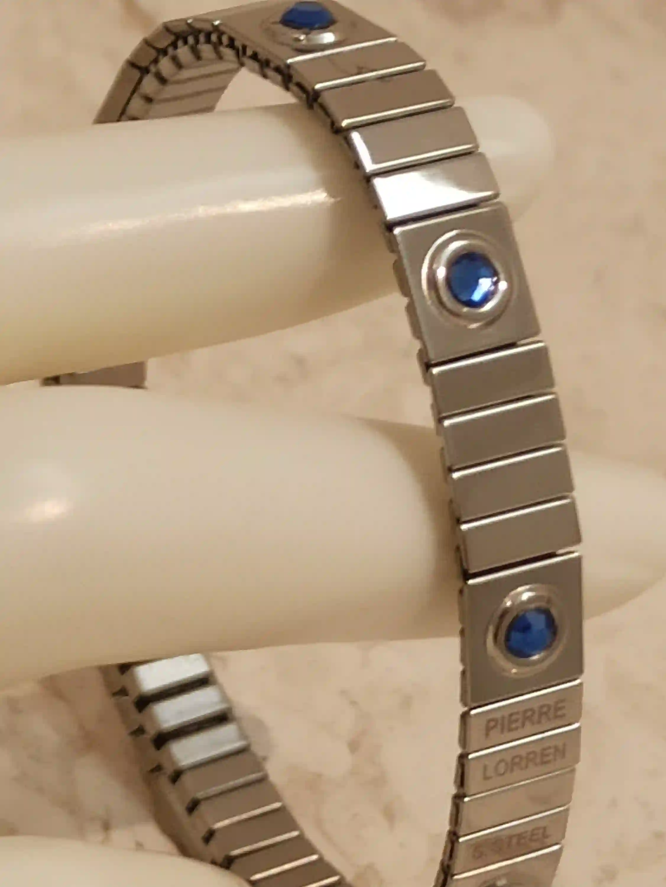 Unisex Silver Sapphire bracelet /Couples Bracelet Gift/Father Daughter Bracelet/His her Bracelet/Bracelet for best friends/His Hers Bracelet 