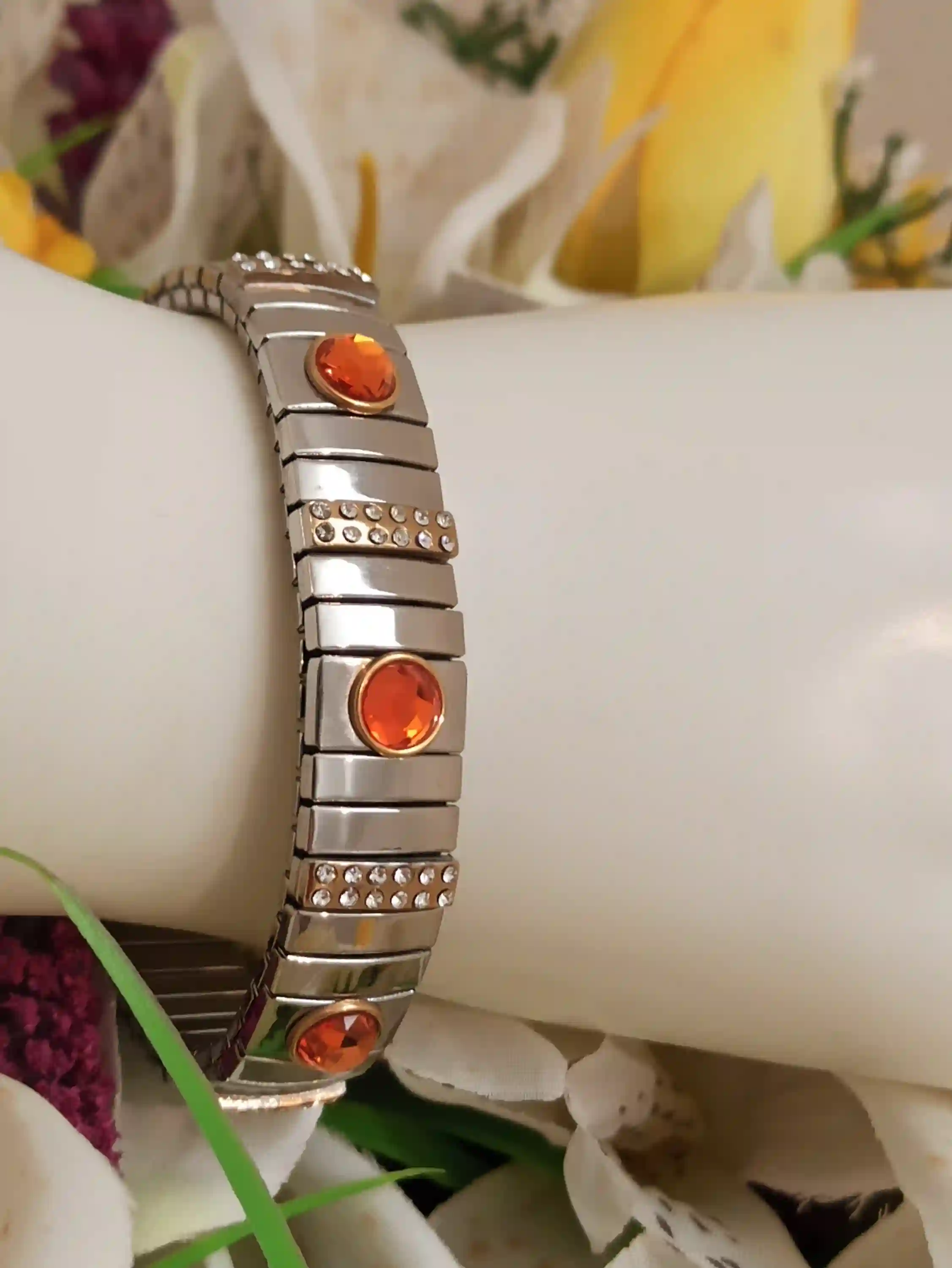 CARNELIAN bracelet/Carnelian SILVER Jewelry/HANDMADE Bracelets/ Orange Carnelian Bracelet/Orange Crystal Bracelet Gem/Orange Gemstone Bangle 