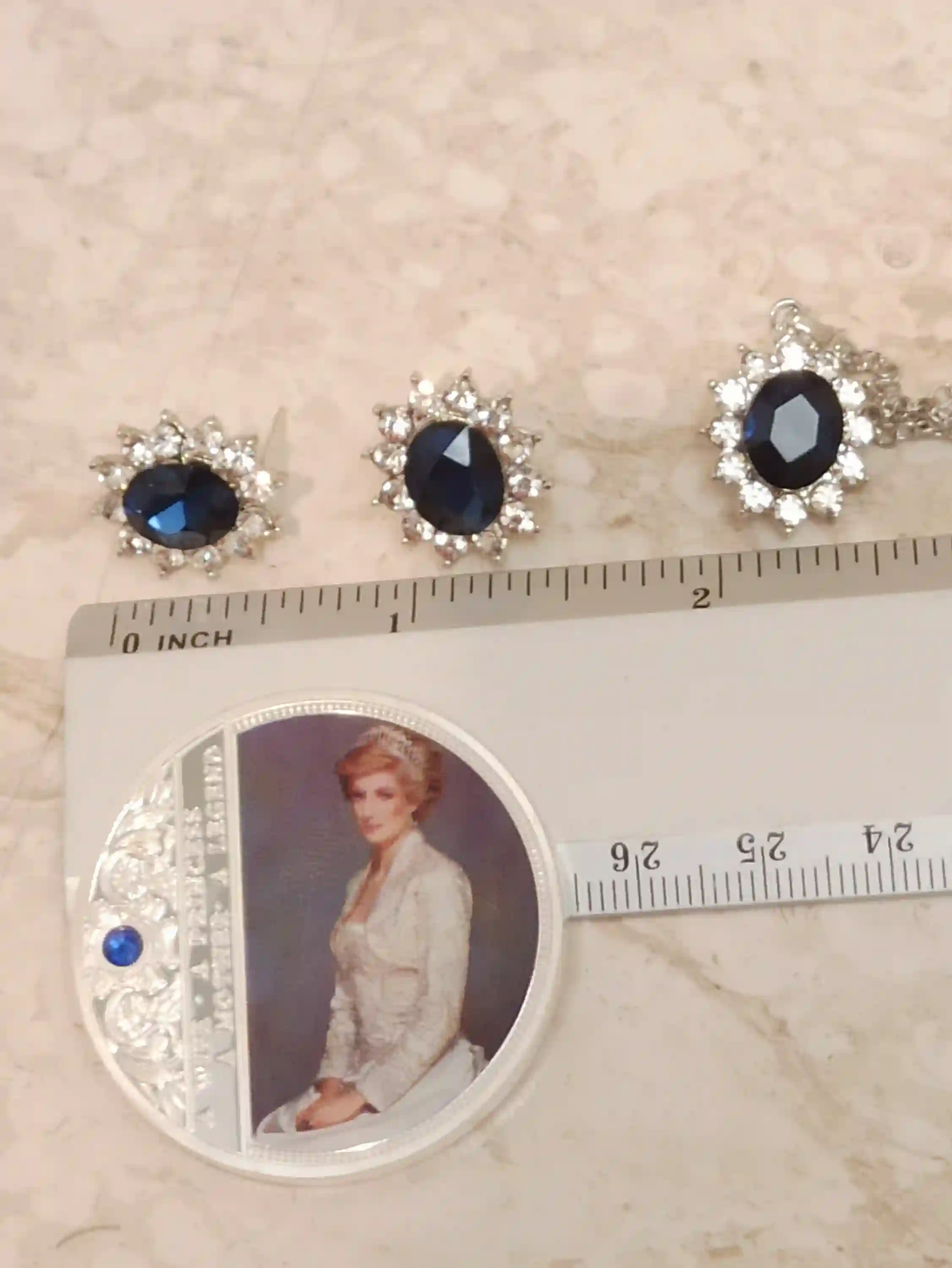 Royal gifts for Her, Princess Diana JEWELRY Set, Faberge-Style Egg,Diana Earrings, Diana Necklace, Diana Bracelet,Diana Coin,FABERGE egg MUSIC box 