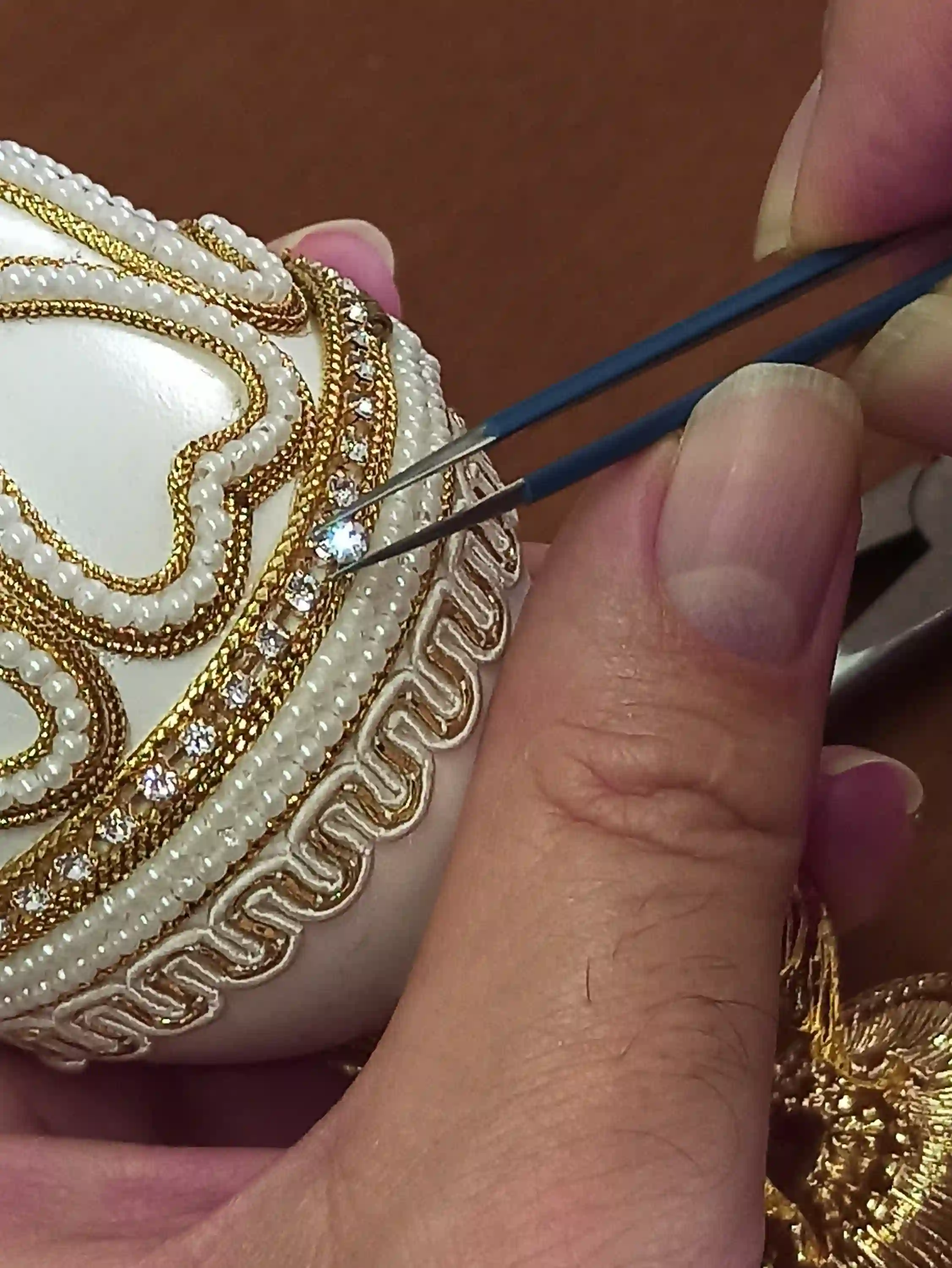 Guardian Angels NATURAL Egg FABERGE-Style Music Jewelry Box Home Protection Moving Away Communion Confirmation 16th 18th 21st 30th 40th 50th Gifts 