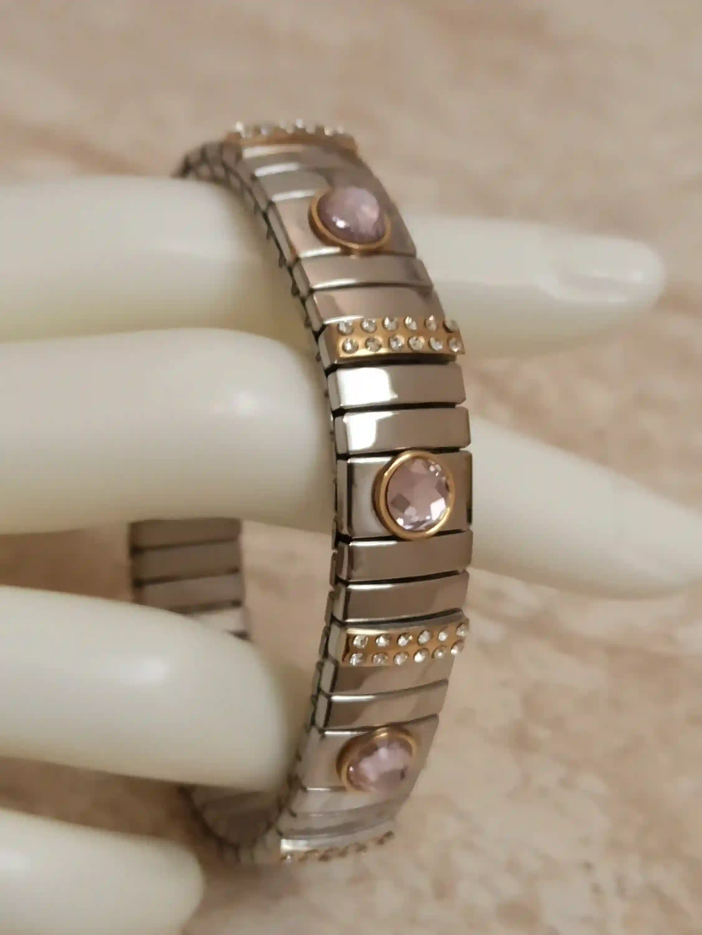 Rose Quartz Bracelet/Rose Quartz Jewelry Gold/ Silver bracelet Pink Stone/Bridesmaid bracelet Silver gift/Prom bracelet Jewelry Sister Gifts 