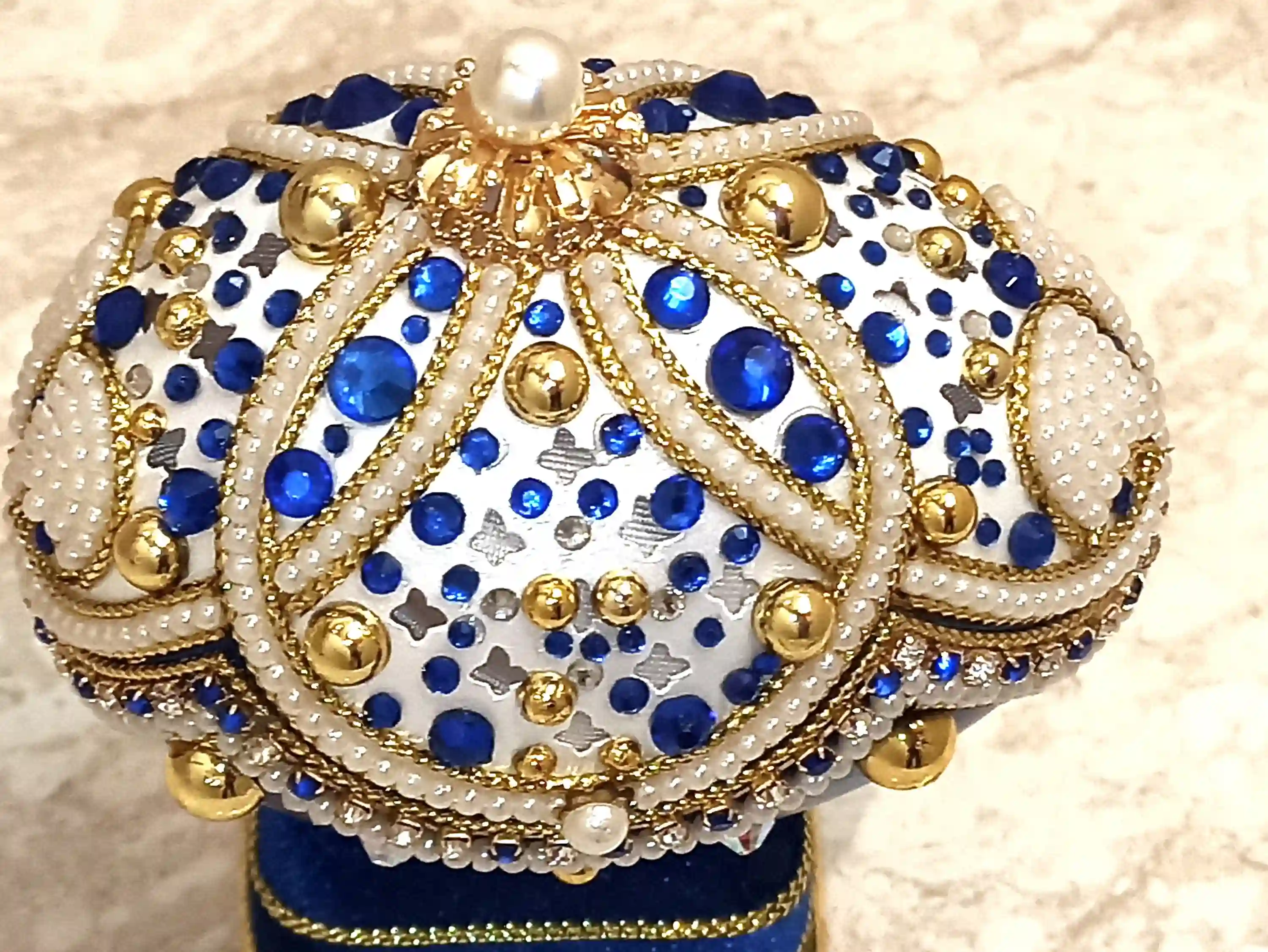 RARE-Limited Edition-Faberge Egg- Faberge Easter Egg-Faberge Style Egg-Faberge egg Trinket Box-Faberge Egg Music Box-24k GOLD-Sapphire Gift 