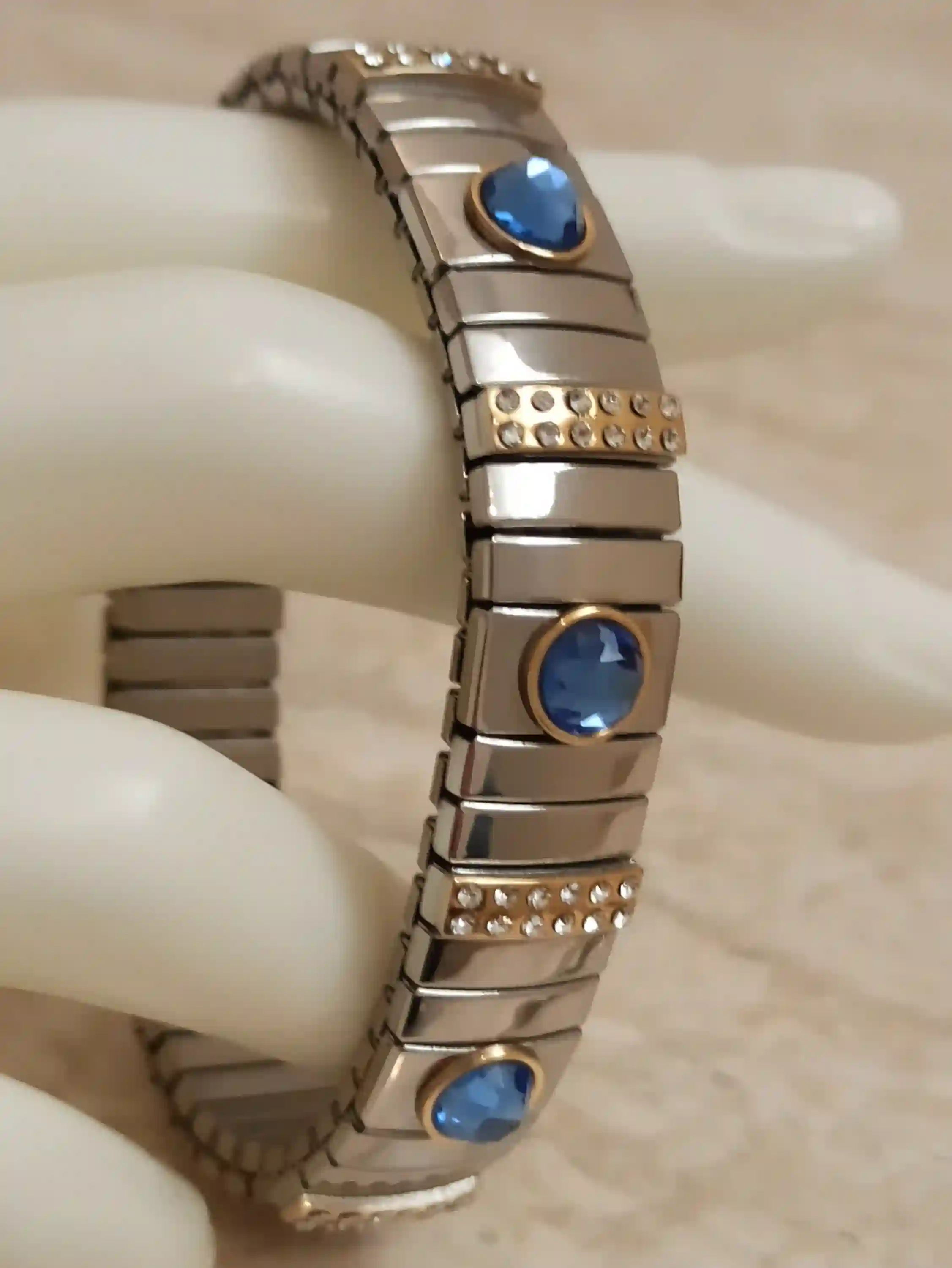 Something Blue Wedding Gift Jewelry /Blue Crystal Bracelet for women/ Something blue for bride/ Blue Bridal bracelet /Blue Bridemaid Jewelry 