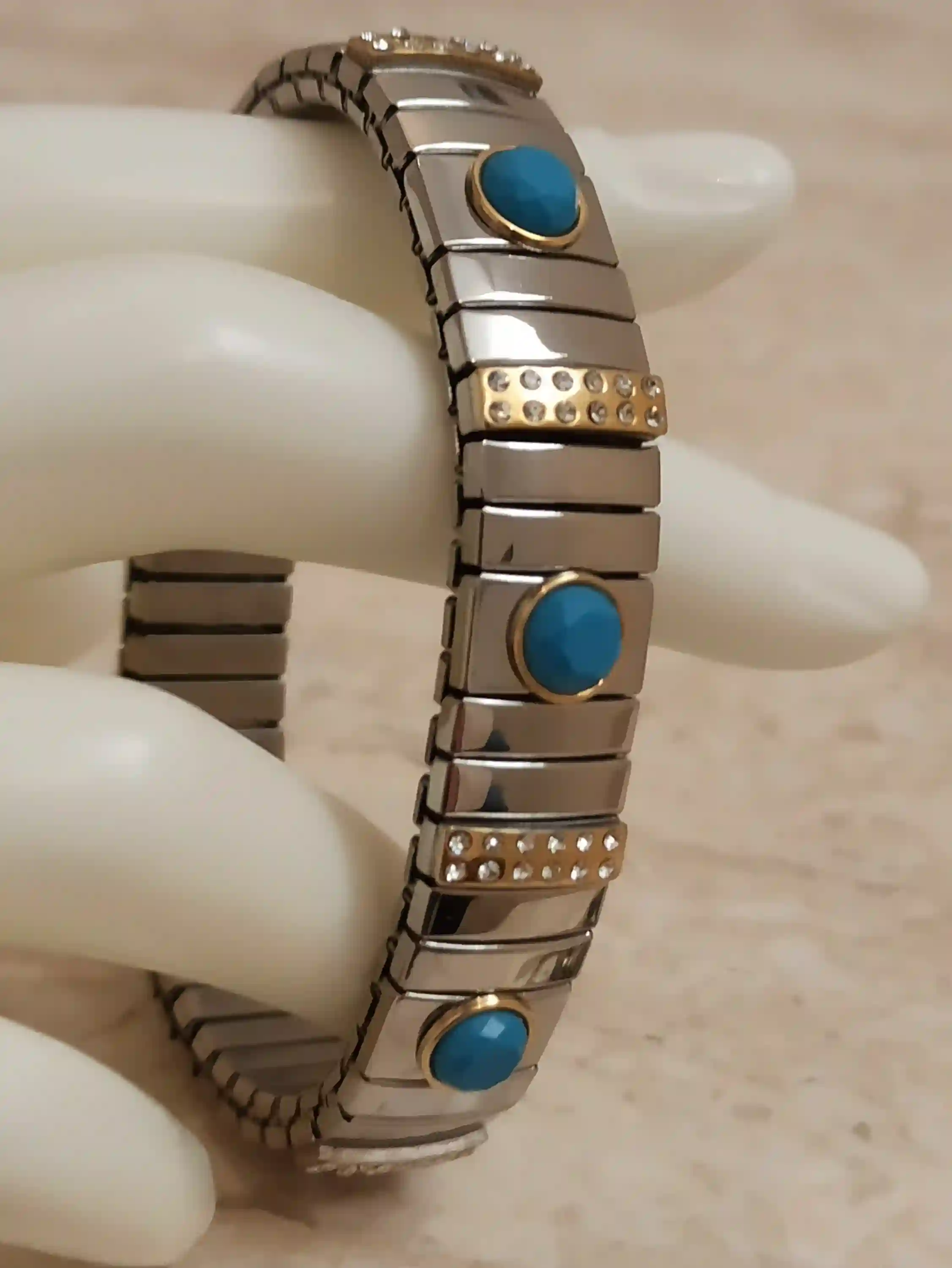 Something Blue Wedding Gift Jewelry /Blue Crystal Bracelet for women/ Something blue for bride/ Blue Bridal bracelet /Blue Bridemaid Jewelry 