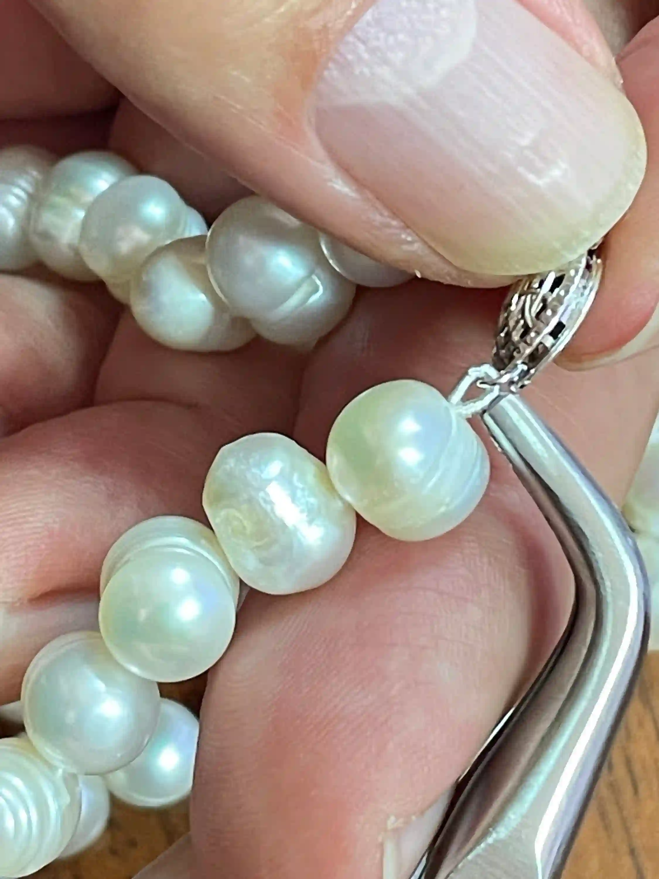 Japanese Akoya Pearl Necklace SET High Luster Cultured 8.0- 8.5mm 18