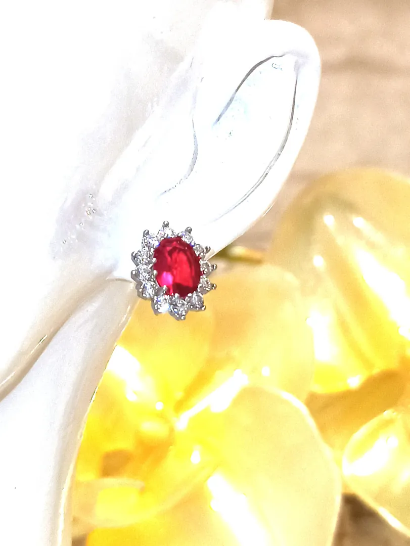 RUBY Luxury Gift for Her Faberge Egg & Sterling Silver Jewelry Set for Women Faberge Egg Style Decorative Boxes Home Decor Ornament House