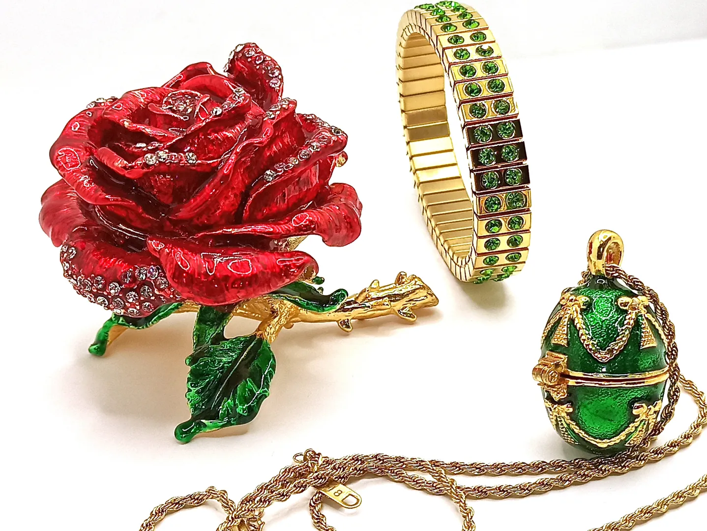Faberge Egg 1898 Faberge Egg Present Handmade Fabergé Eggs Style Newly Engaged Gift 24k Gold Swarovski Handset Couple Present Unique Wedding