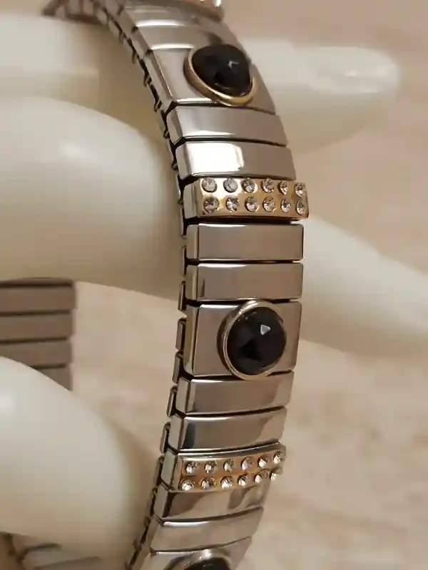 Black Swarovski bracelet/Evening Jewelry/Black Crystal Bracelet/Black Prom bracelet/July Birthstone/Classic Jewelry HANDMADE Swarovski Gift/ 