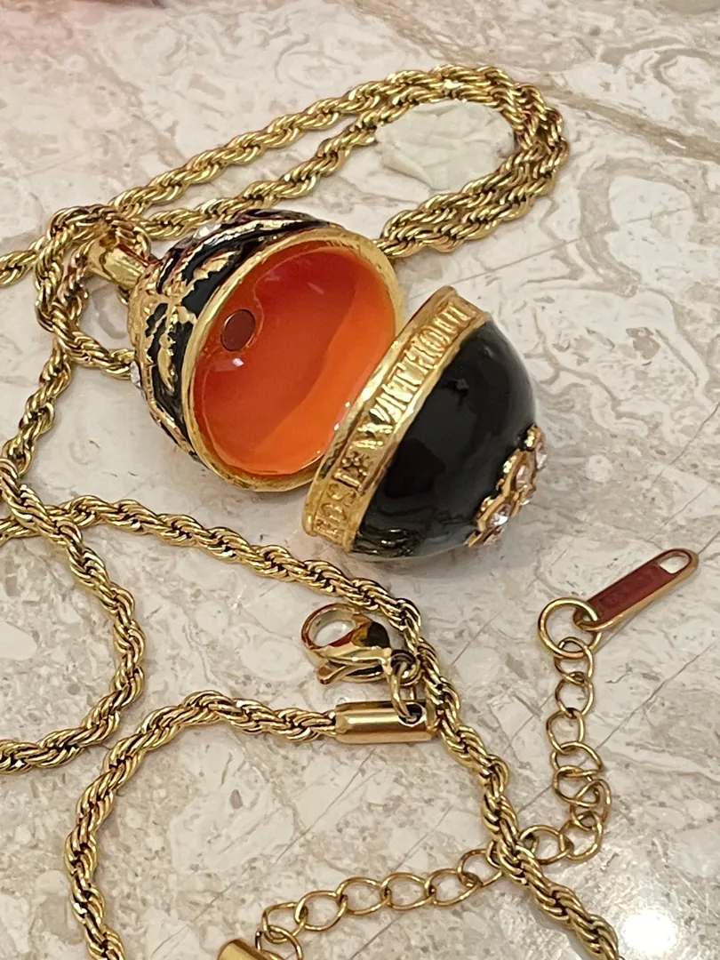 Faberge Enamel Egg, Black Sapphire Necklace, Faberge Egg, Faberge Pendant & Bracelet gift for her Austrian Crystal Diamond HANDMADE Jewelry