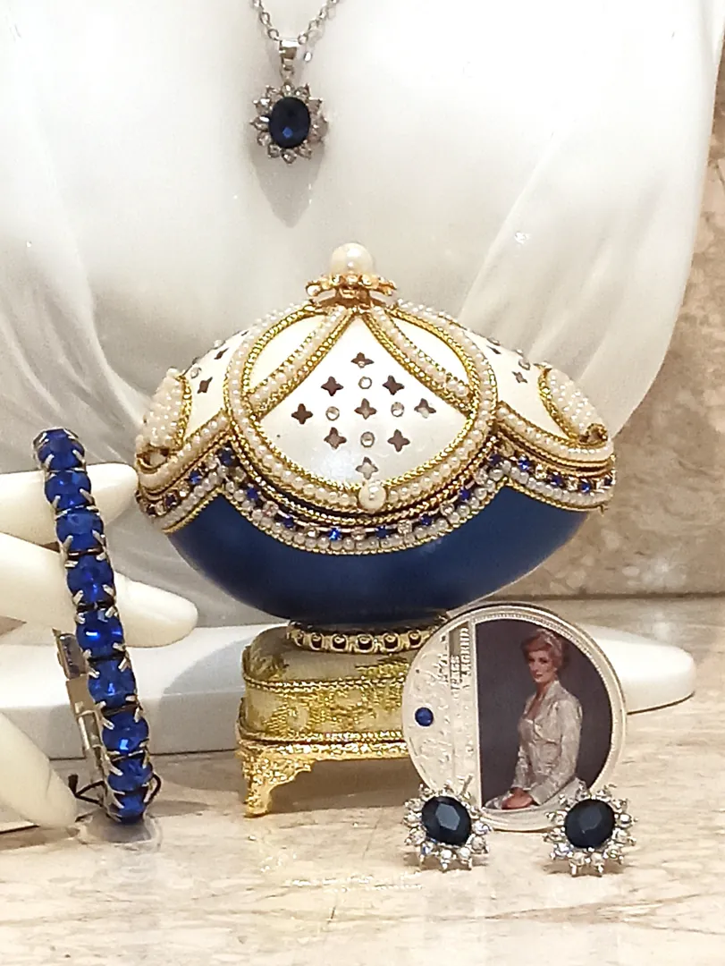 Silver Anniversary Imperial Peacock Trinket, Pure Gold Decor, Austrian Crystal, Diamond Handset Bird, Gifts for Women, 10