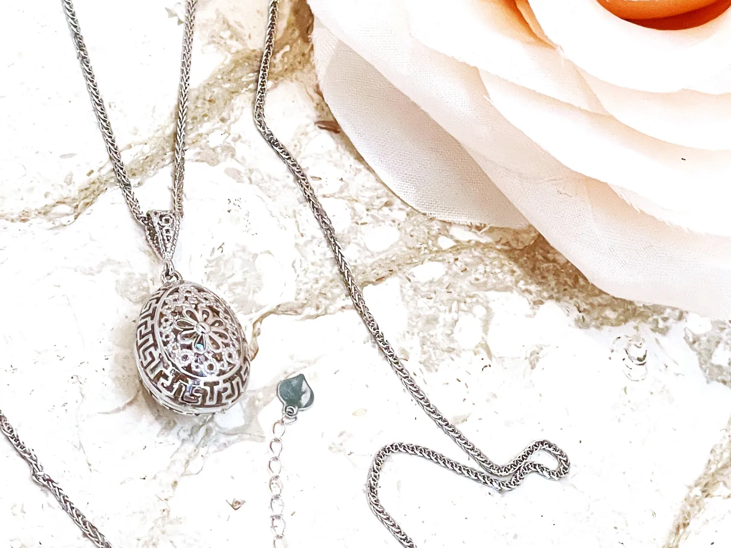 2 carat Diamond Greek Jewelry from Greece Greek Key Faberge Egg style SOLID 18K GOLD Diamond Necklace Pendant Fine Jewelry ETERNITY Handmade