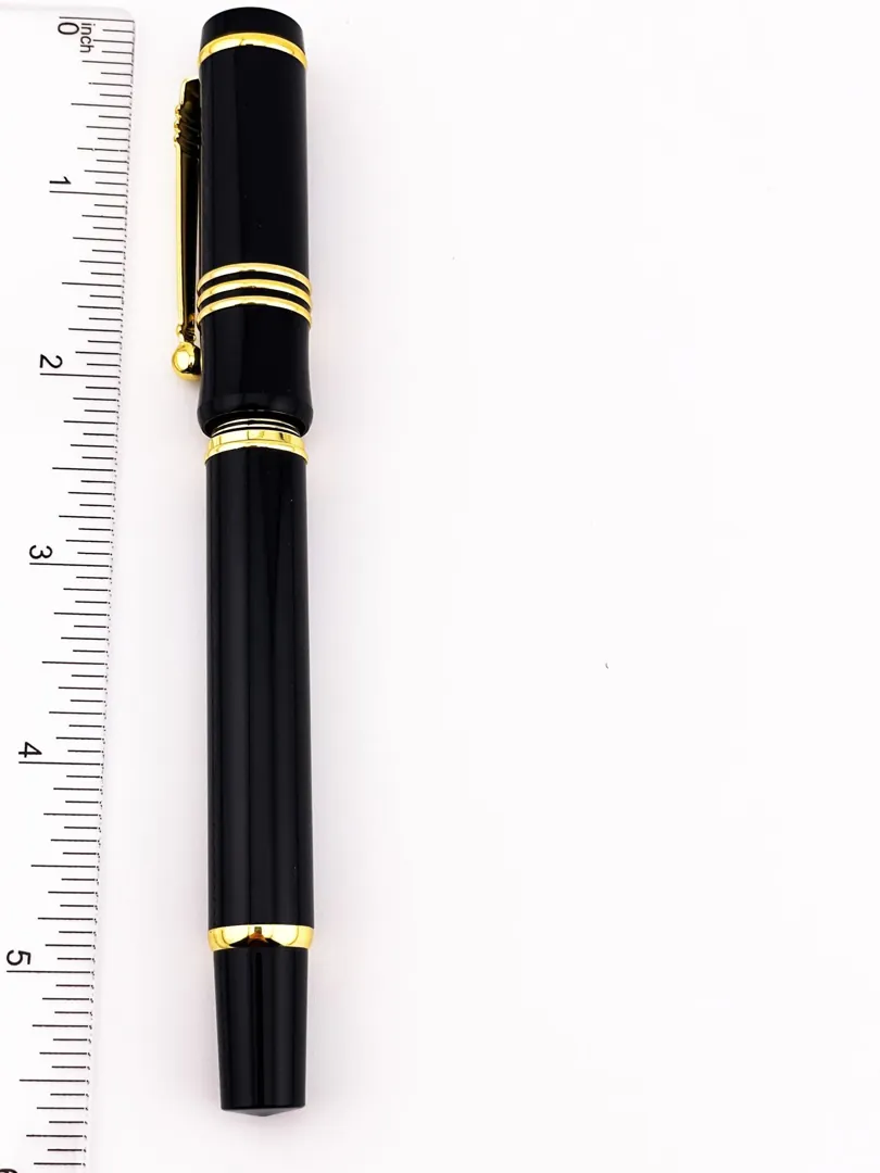 Pierre Lorren Antique Meander Roller Ball Pen Engraved Handmade Pen Set Ink Pen Writing Pen Anniversary Birthday Gift 18k Gold Silver Metal