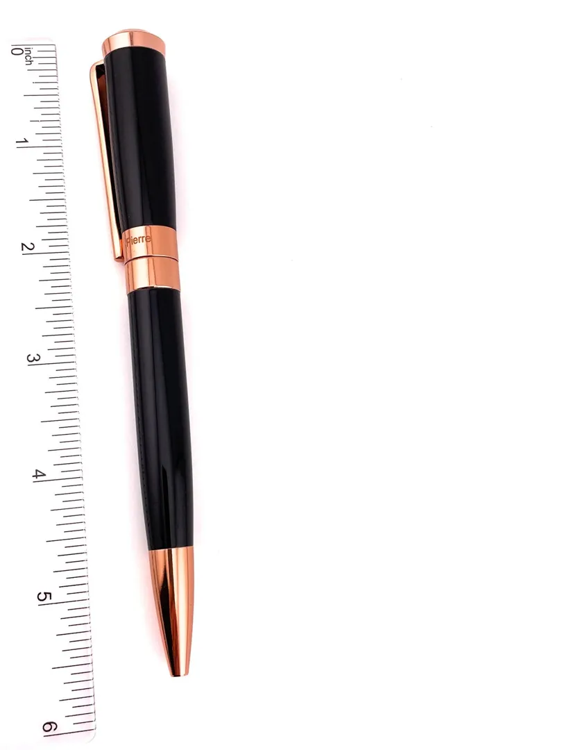 PierreLorren Antique Silver Ballpoint Pen Engraved Handmade Pen Set Ink Pen Writing Pen Anniversary Birthday Gift 18k Rose Gold Silver Metal