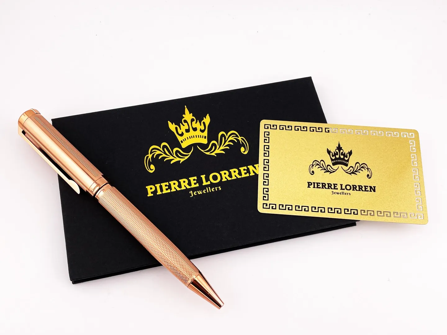 Pierre Lorren Antique Silver Ballpoint Pen Engraved Handmade Pen Set Ink Pen Writing Pen Birthday Gift 18kt Rose Gold Over Silver Metal