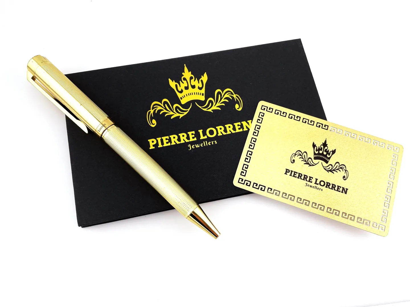 Pierre Lorren Antique Silver Ballpoint Pen Engraved Handmade Pen Set Ink Pen Writing Pen Birthday Gift 18kt Yellow Gold Over Silver Metal