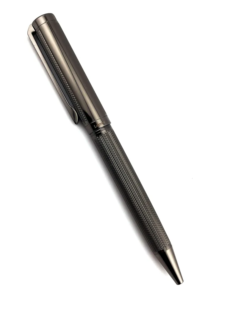 Pierre Lorren Professional Pen - Fancy Ballpoint Pen - Luxury Pen Handmade Writing Pen Black Silver 18k Gold Graduation Pen Success Victory