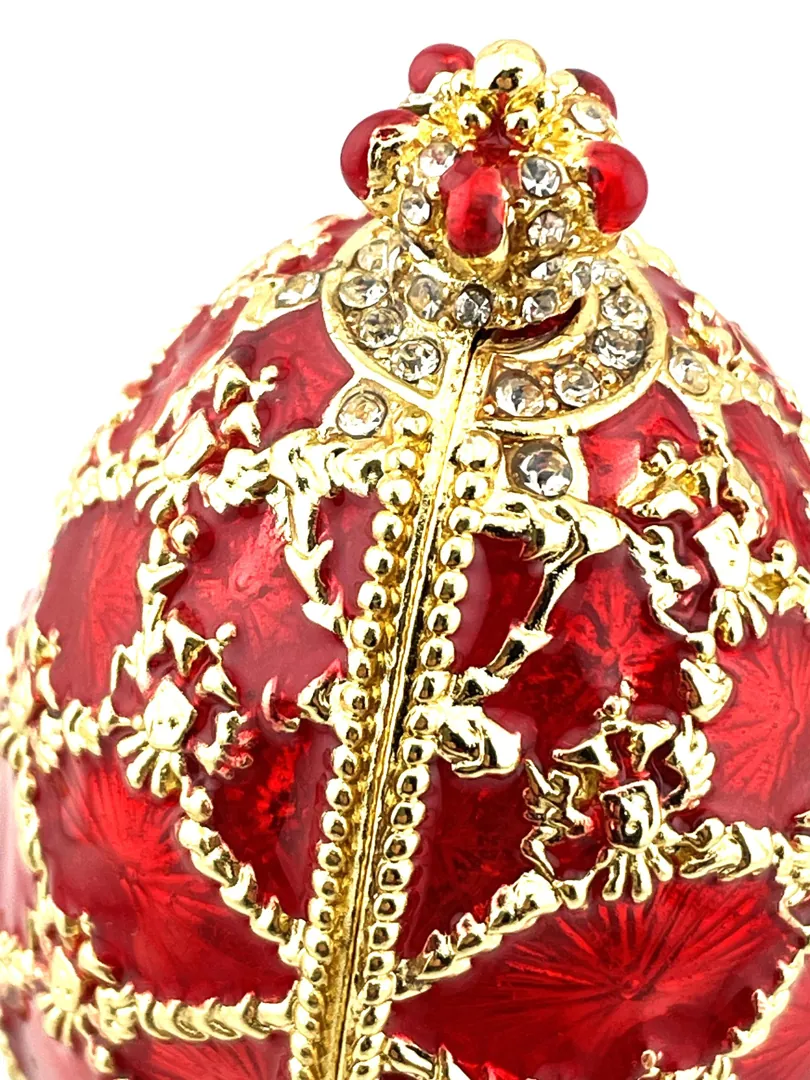 Pierre Lorren Fabergé Egg St. Petersburg Fabergé egg style Home Decor Pure Gold Decor Swarovski Crystal Diamond Handset Birthday Anniversary