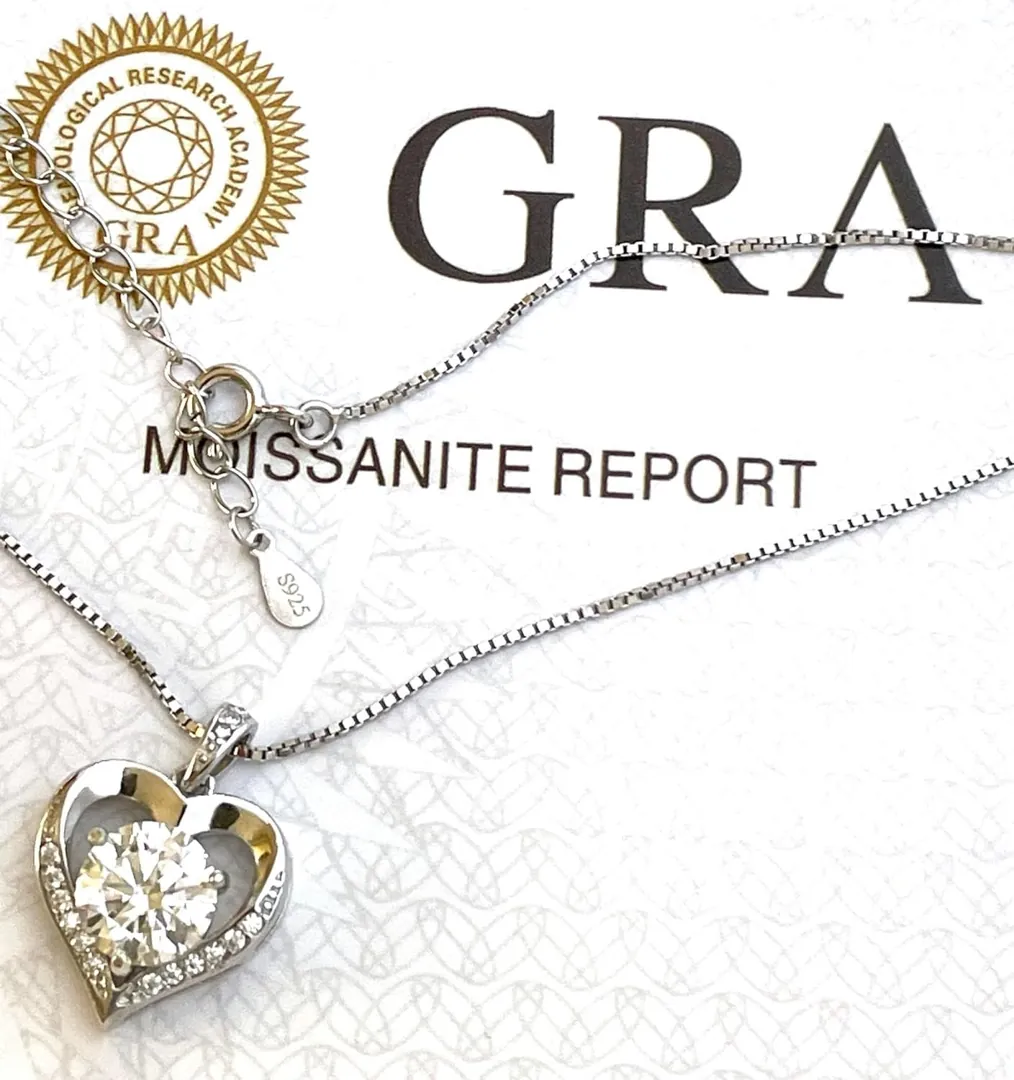 2.8ct Heart Diamond Pendant Necklace Heart Diamond Pendant Diamond Heart Jewelry 2 Carat Solitaire Heart Diamond HANDMADE Gift PierreLorren