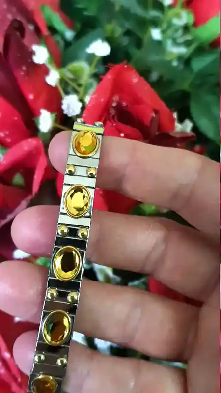 Citrine bracelet, Citrine Jewelry, Silver Gem bracelet, Î’racelets for women, November birthstone,Crystal bracelet, Pierre Lorren Jewellery 