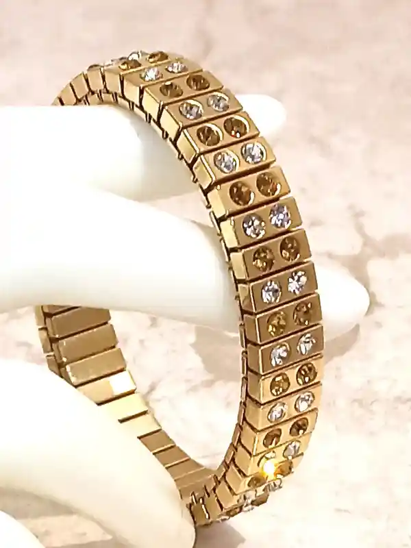 24k GOLD Citrine Bracelet gift for her, Gold Citrine, Prosperity bracelet, 96HANDSET Swarovski, Citrine, HANDMADE Jewelry, Teacher gift, 2ct 