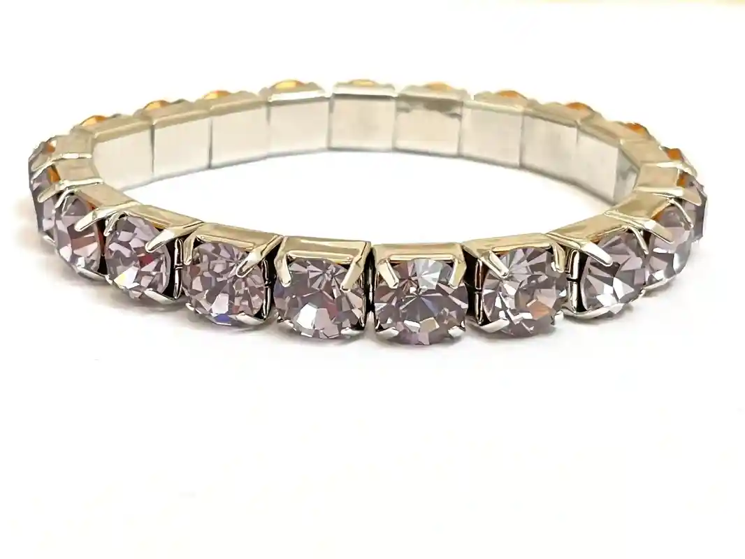 Gray Sapphire Bracelet Tennis Bracelet Silver Jewelry Graduation gift Christmas Bracelet Women bracelet Woman Jewelry Anniversary gift 
