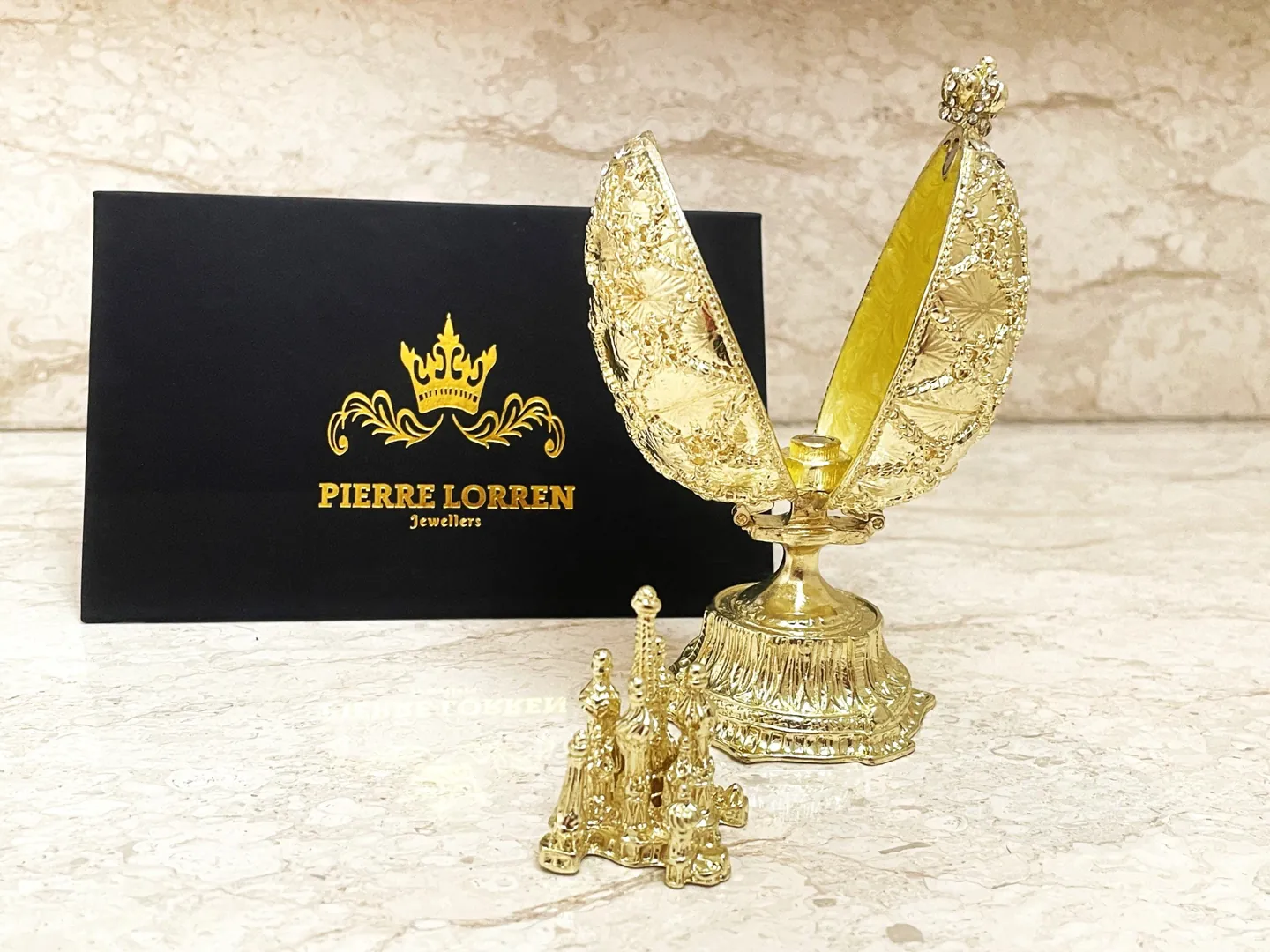 Faberge Egg 1898 Faberge Egg present Handmade Fabergé eggs Style Newly Engaged Gift 24k Gold Swarovski Handset Couple present Unique Wedding
