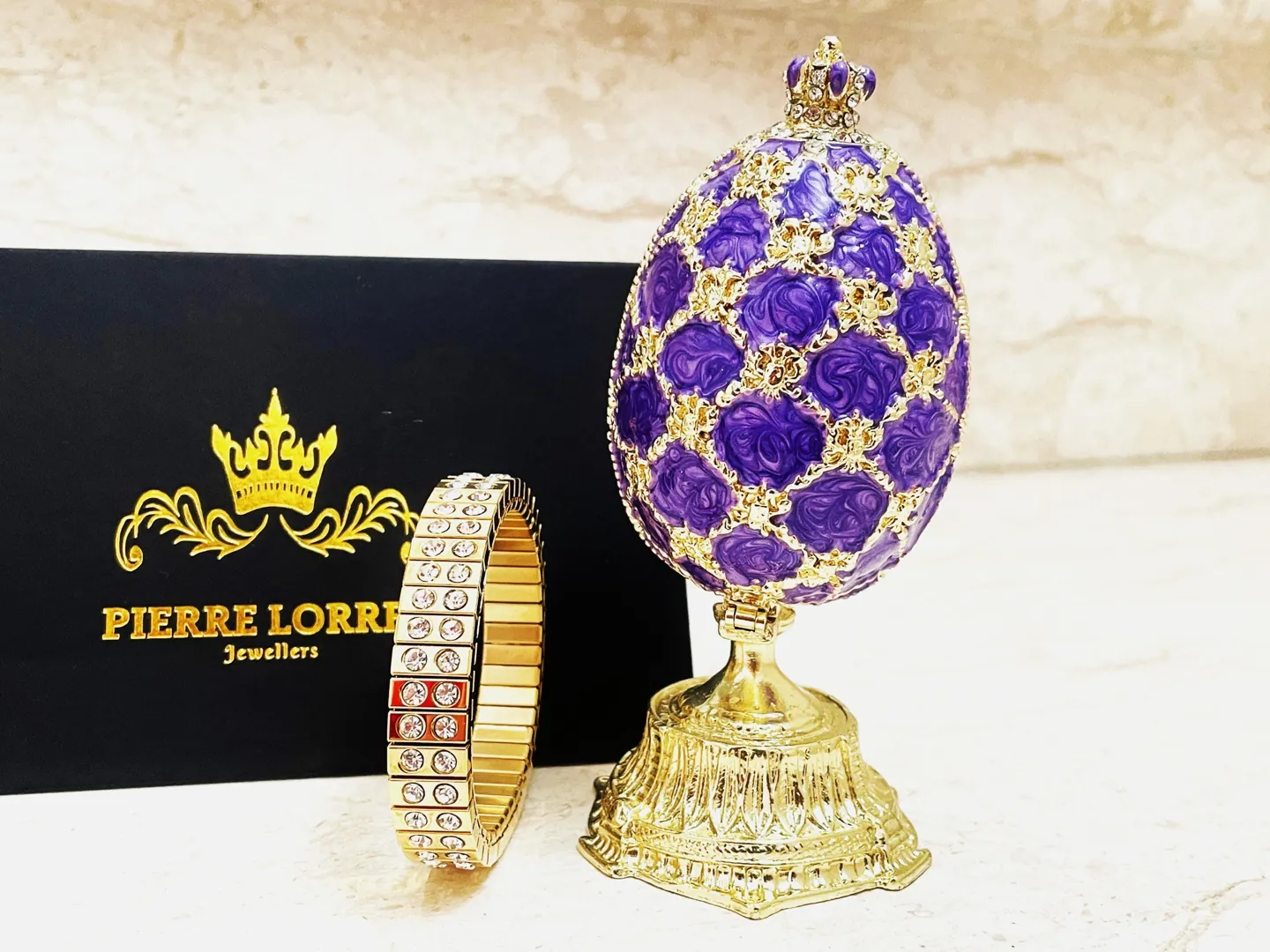 Faberge Egg 1898 Faberge Egg Present Handmade Fabergé Eggs Style Newly Engaged Gift 24k Gold Swarovski Handset Couple Present Unique Wedding