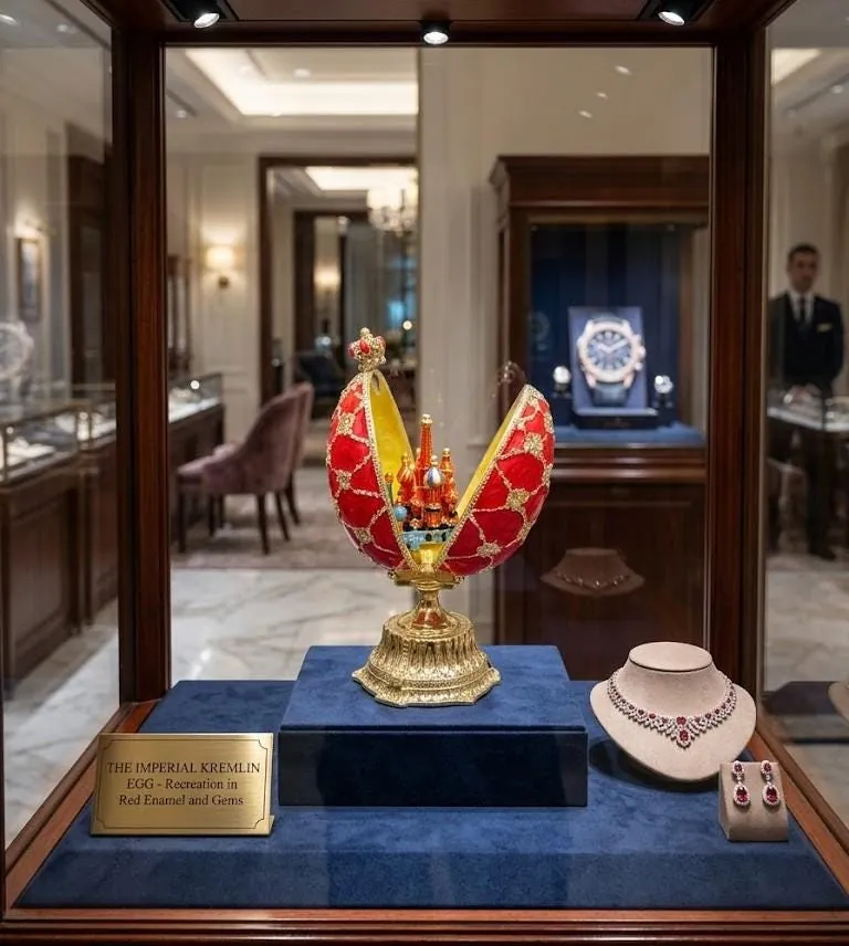 Pierre Lorren Faberge Egg St. Petersburg Faberge Style Egg Home Decor Pure Gold Decor Swarovski Crystal Diamond Handset Birthday Anniversary.