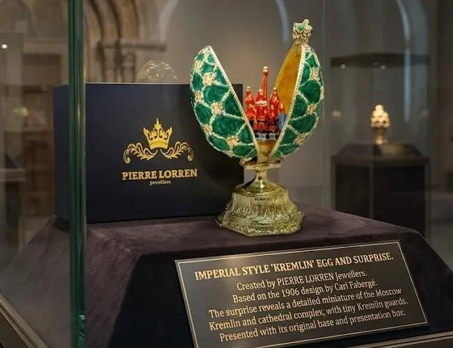 Pierre Lorren Faberge Egg St Petersburg Faberge Style Egg Home Decor Pure Gold Decor Swarovski Crystal Diamond Handset Birthday Anniversary