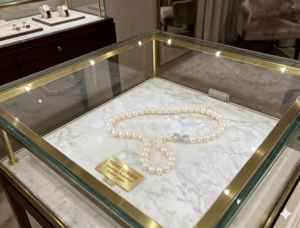 One of a Kind Natural Pearl Necklace Fine Jewelry Silk Hand Knotted Pearls 17