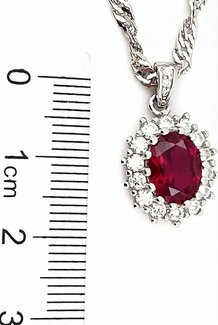 Natural Gold Ruby Pendant, Gold and Diamond Pendant, Red Ruby Pendant, Ruby Pendant Necklace, Handmade Ruby Jewelry by Pierre Lorren