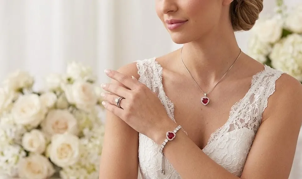 4.5ctw CERTIFIED Natural Ruby Heart Necklace Pendant Bracelet Ruby Heart-cut Ruby Fine Jewelry 40th Ruby Anniversary Gift for Wife Handmade