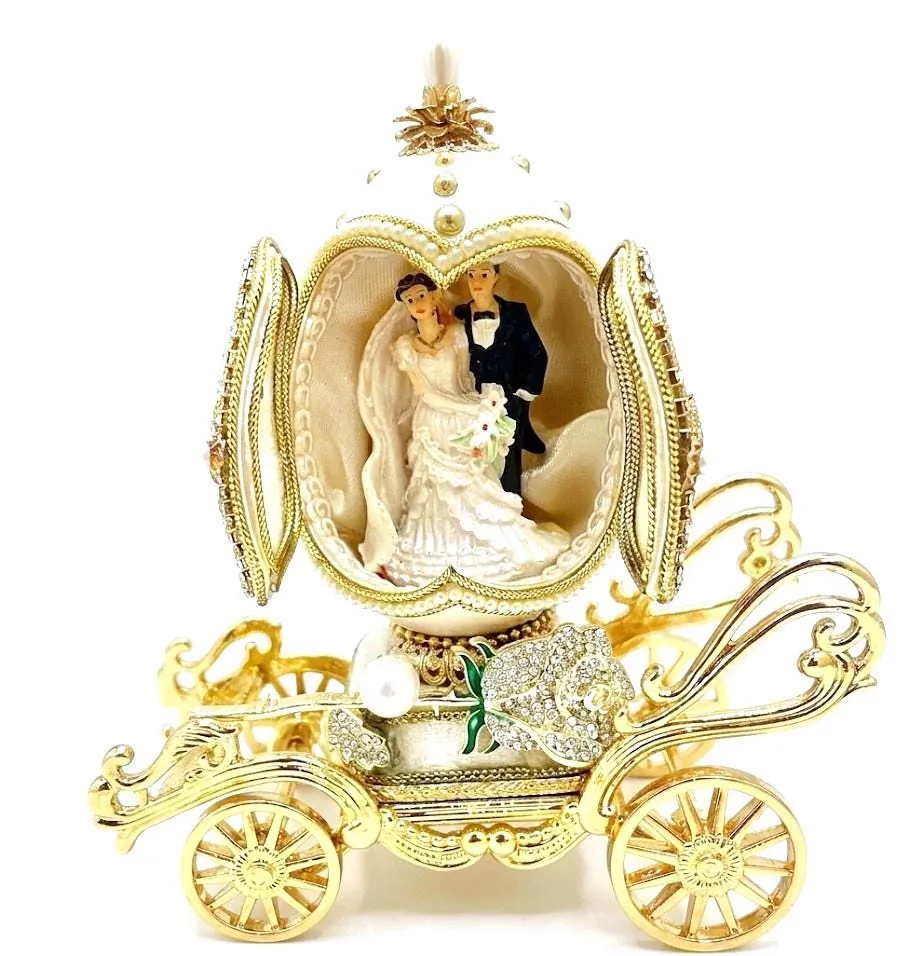 One Of A Kind 1986 Vintage Faberge Music Box Faberge Egg Box Natural Egg 40th Wedding Gifts for the Couple Bridal Shower Daughter In Law