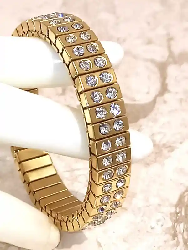 24k GOLD Wedding Bracelet Bridal Shower Gift Swarovski Crystal Bracelet Diamond Wedding Jewelry HANDMADE Jewelry Bride Bracelet Gift for her 