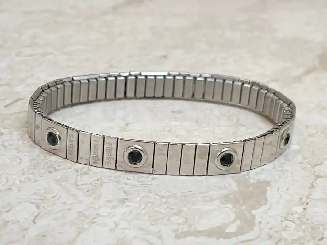Unisex Bracelet Silver and Onxy Black Onyx Bracelet Silver Bracelet Black Onyx Jewelry Gemstone Bracelet Black Stone Bracelet HANDMADE gift 