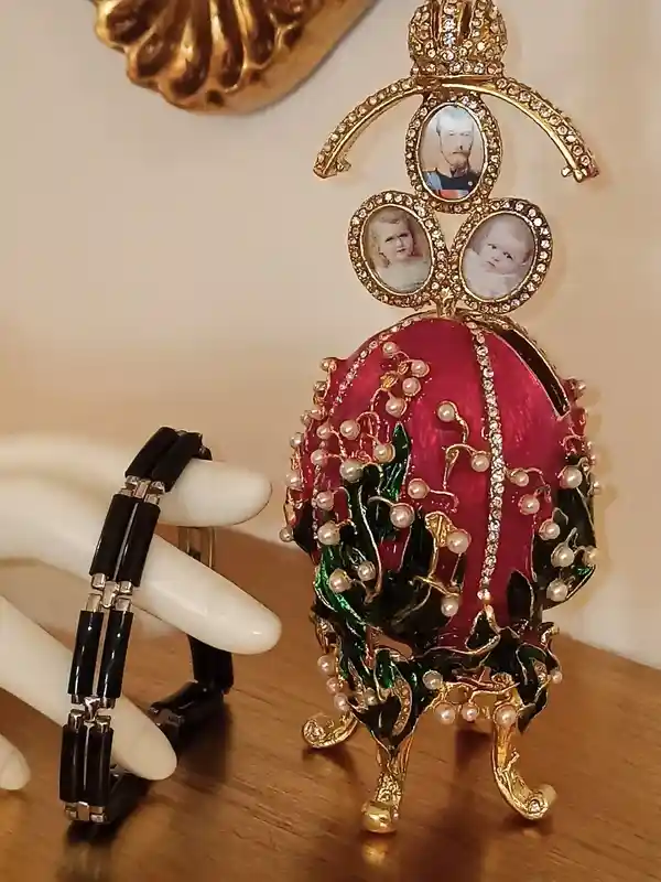 Mens Easter day gift for Him LUXURY Ornaments Couples Present Easter Faberge egg 