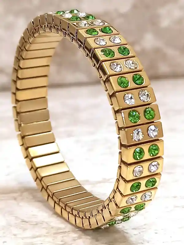 24k GOLD Peridot Bracelet Birthday Gift August Birthstone HANDMADE Jewellery Bracelet Gift for Women Bridesmaid Wedding Party Bracelet 2ct 