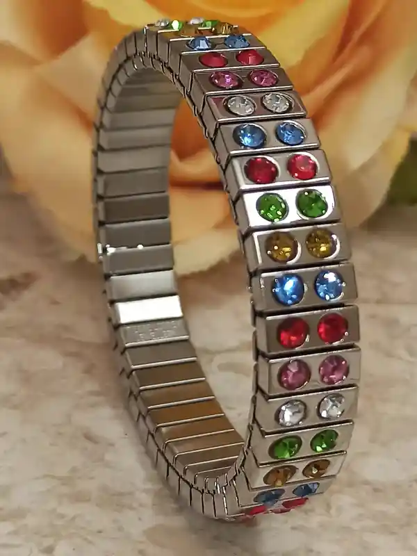 Unisex Rainbow Bracelets Swarovski Bracelets Stretch Gem Gay Bracelet Gifts Gemstone Bangle lgbt Lesbian Bracelet Gay Bracelet Classy 