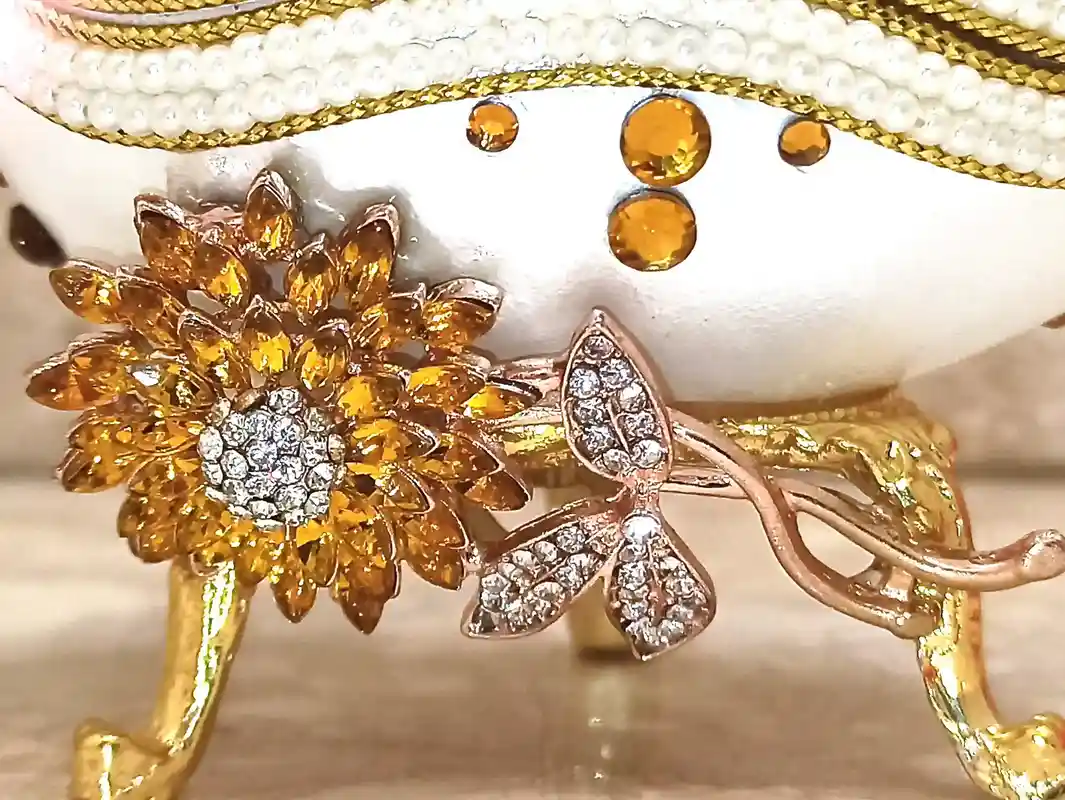 One of a Kind, Faberge egg, LUXURY Gift Box, Citrine, Bracelets, Faberge egg Ornament, Home Decor, Fabrege Style NATURAL Egg Hand Carved 24k 