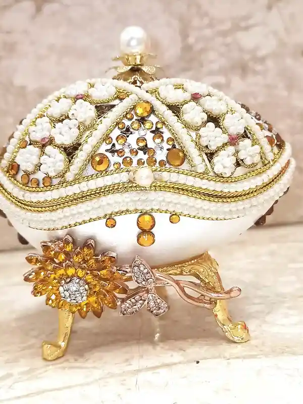 One of a Kind, Faberge egg, LUXURY Gift Box, Citrine, Bracelets, Faberge egg Ornament, Home Decor, Fabrege Style NATURAL Egg Hand Carved 24k 