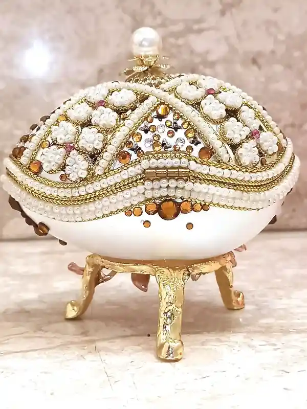 One of a Kind, Faberge egg, LUXURY Gift Box, Citrine, Bracelets, Faberge egg Ornament, Home Decor, Fabrege Style NATURAL Egg Hand Carved 24k 