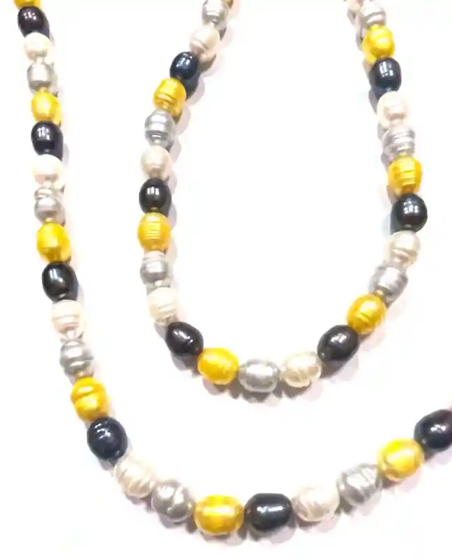 PEARL Jewelry Tahitian Pearls Multi Colored AKOYA Pearl Necklace Mother's Day Gift Genuine Pearl Necklace Grandmother's Gift Wife gift 35