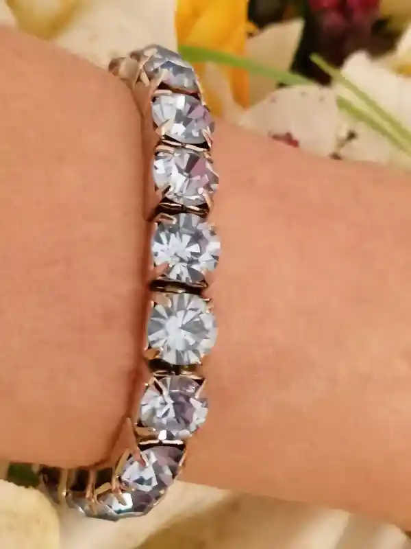 Something Blue Bracelet / Wedding Something Blue Jewelry /Bride Something Blue / Something Blue for the Bride / Bridesmaid Tennis Bracelet 