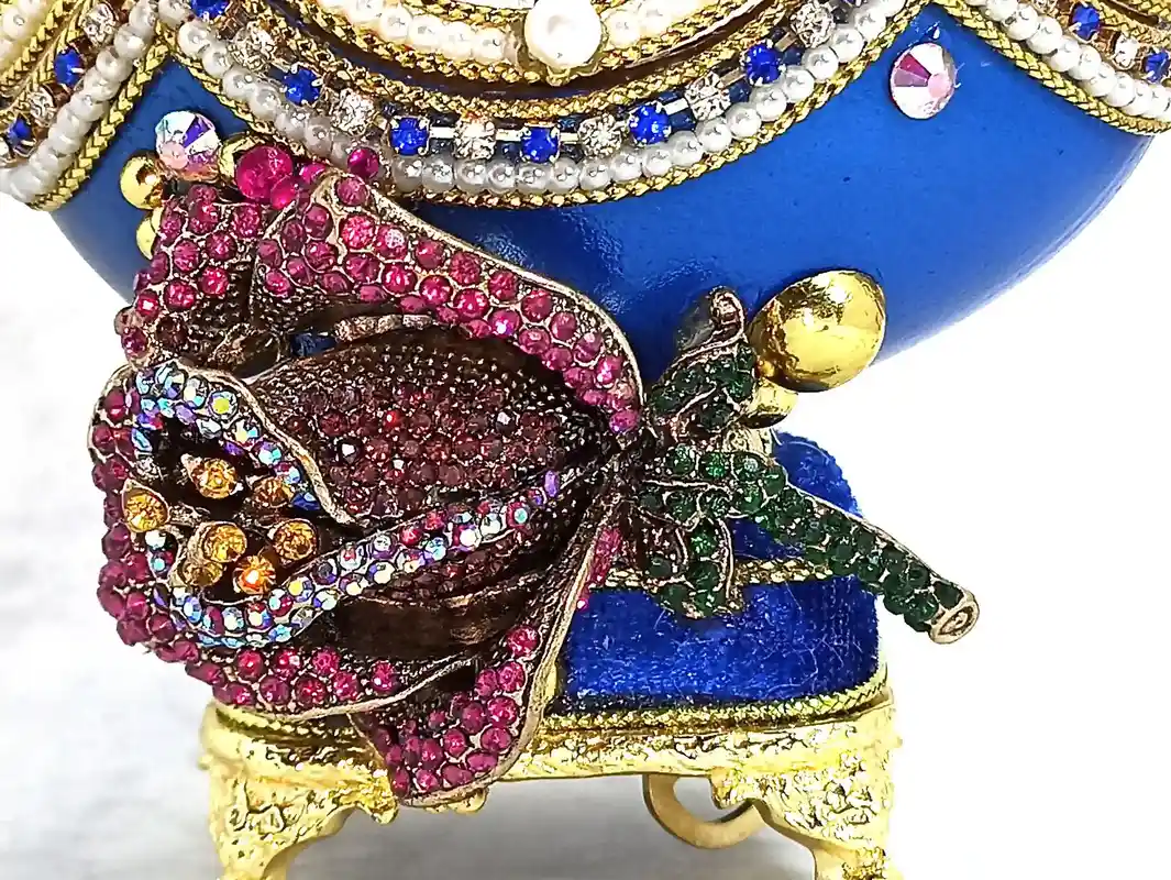 Amethyst, Faberge-Style Music Box- REAL Egg Luxury Valentine MASTERPIECE Faberge Egg style Imperial Art Nouveau Jewelry Box , Faberge egg, 24kGold 