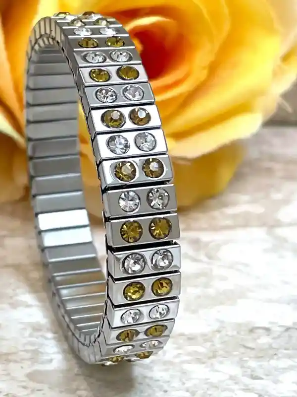 Yellow Citrine Bracelet - Silver Bracelet - November Birthstone Bracelet - Gemstone bracelet gift for her - Handmade Yellow Gemstone Jewelry 