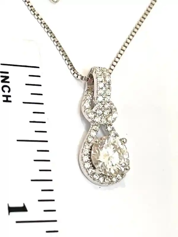 1 carat Valentine's day gift for daughter Diamond Pendant Round Cut Diamond Solitaire Fine Jewelry Valentines day Handmade Diamond Jewelry 