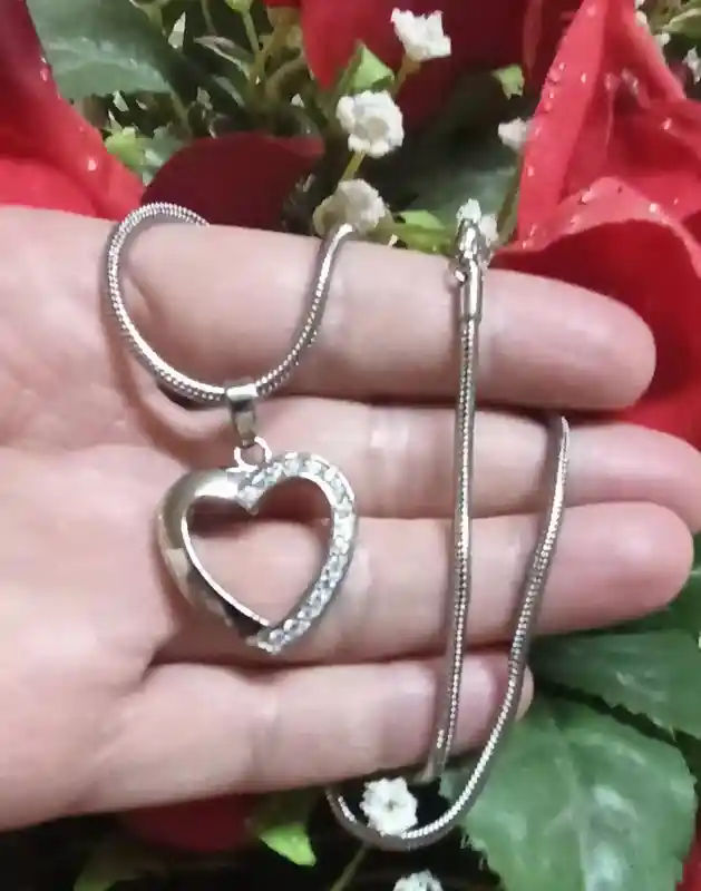 Heart Necklace/Mother Daughter Heart Jewelry Gift for Her/Mom Necklace/Anniversary Gifts Wife Girlfriend jewerly gift for bride sister mum 